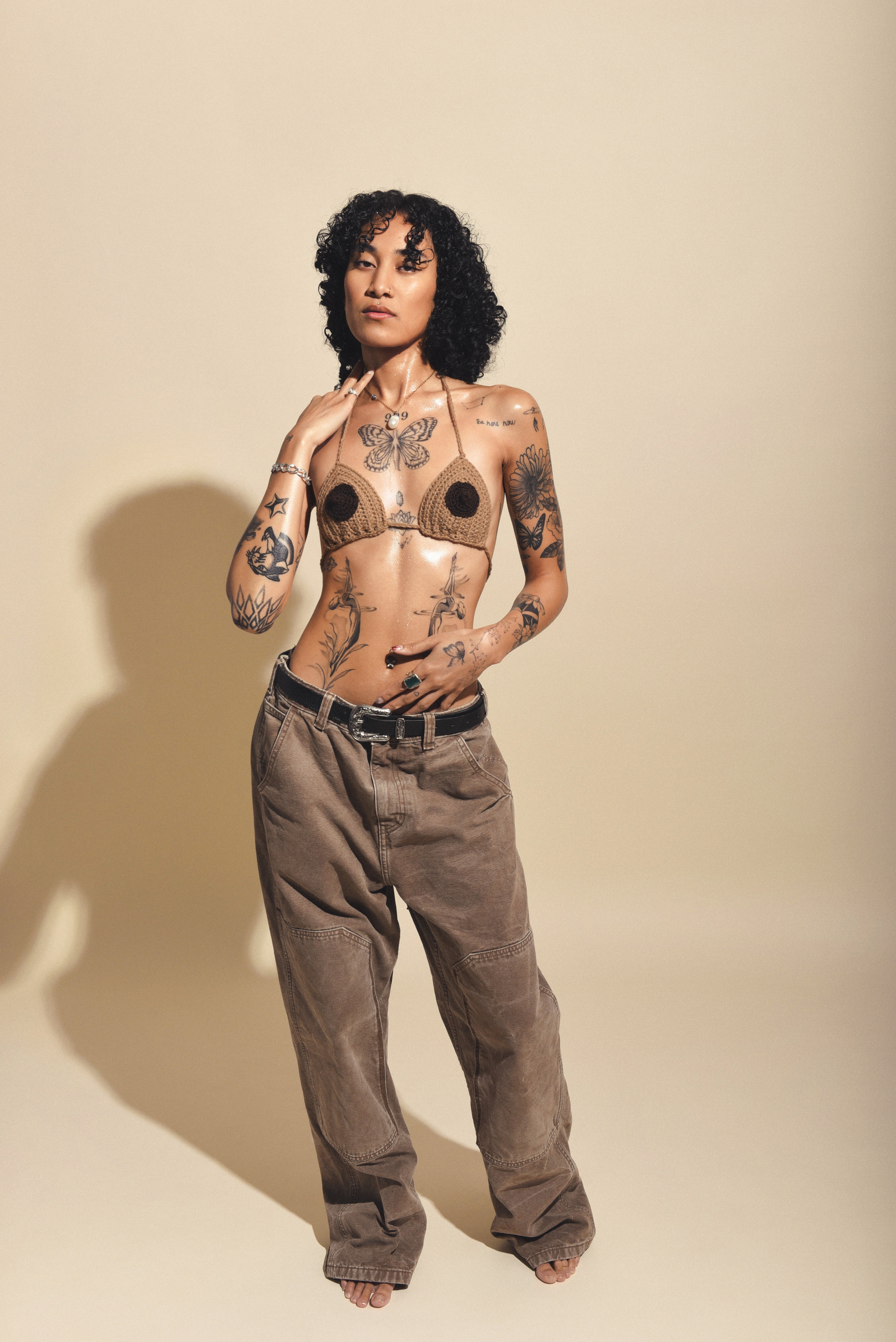 Khaki Titty Top