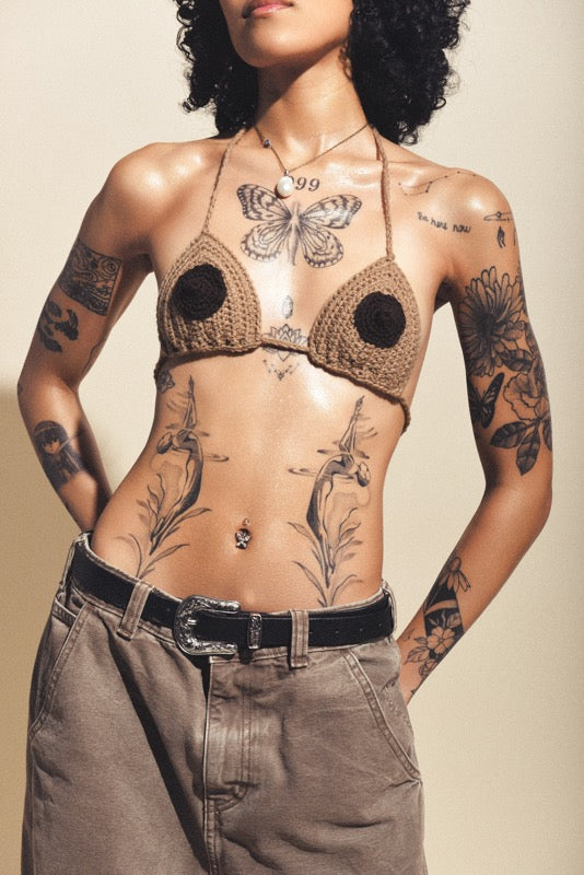 Khaki Titty Top